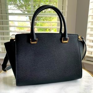 Michael Kors Medium Selma Satchel: Black